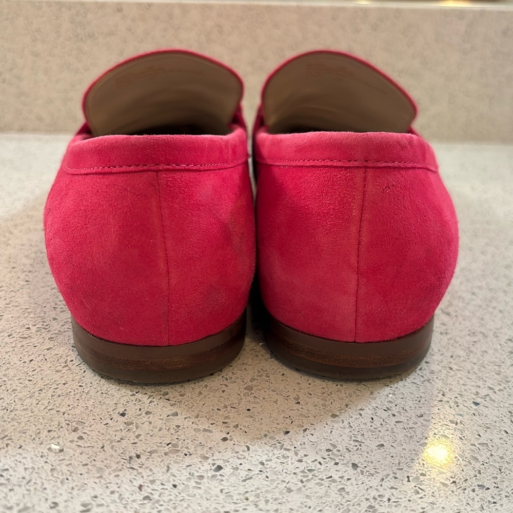 COLE HAAN Modern Classics Bit Loafer Suede Leather Flat Shoes 10 - hot pink - Picture 5 of 7